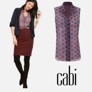 CAbi Style# 3620 Women's Medium Sleeveless Blouse